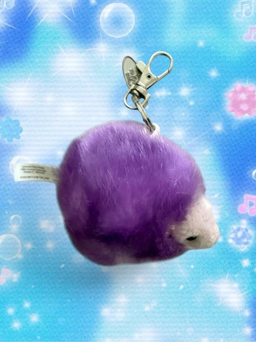 Universal Studios purple Harry Potter Wizarding World Pygmy Puff Plush keychain